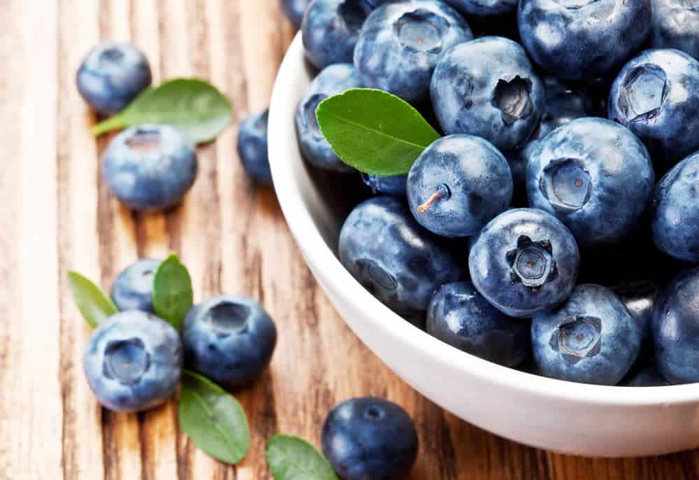 Blueberries are great for liver health.