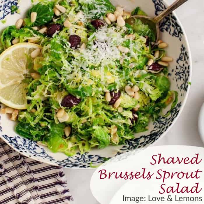 Shaved Brussels Sprout Salad Love & Lemon Recipe